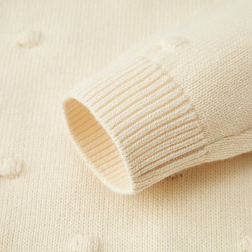 Milkbarn Knit Popcorn Sweater In Neutral