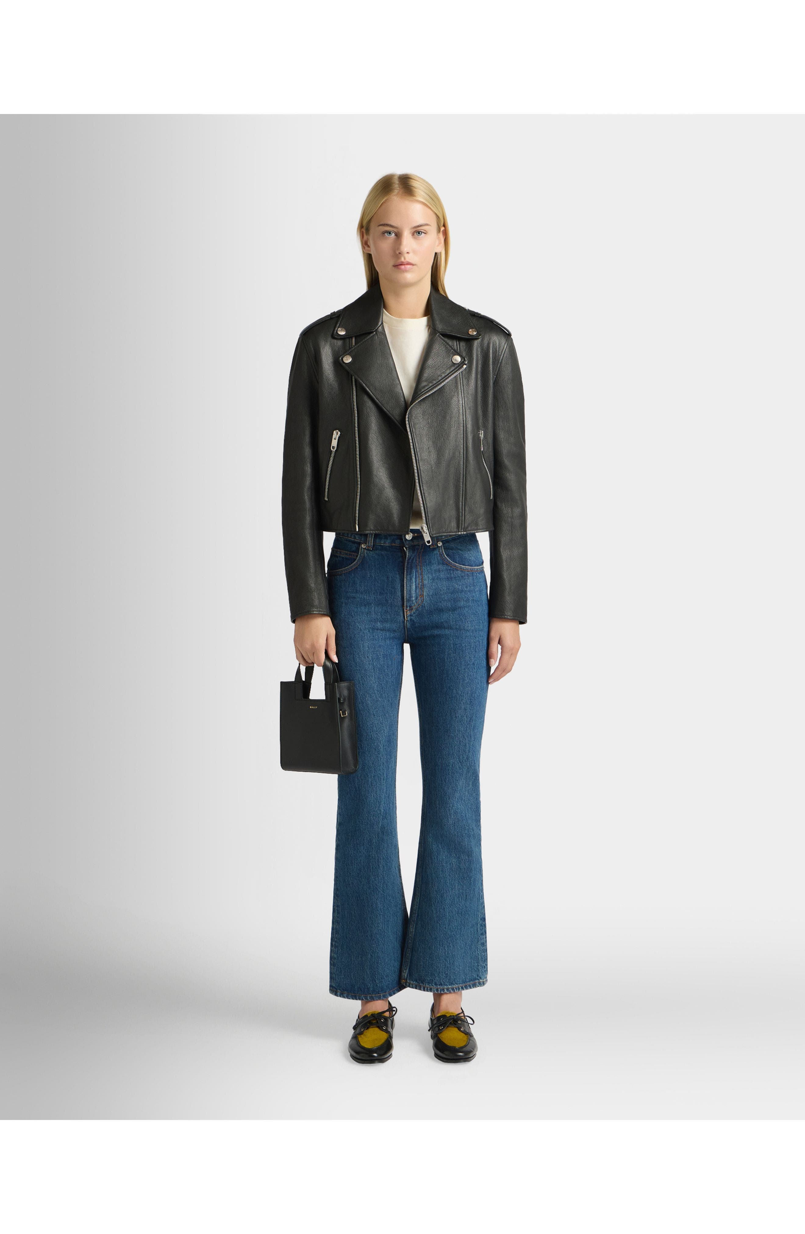 Biker Jacket in Goat Leather - image 2