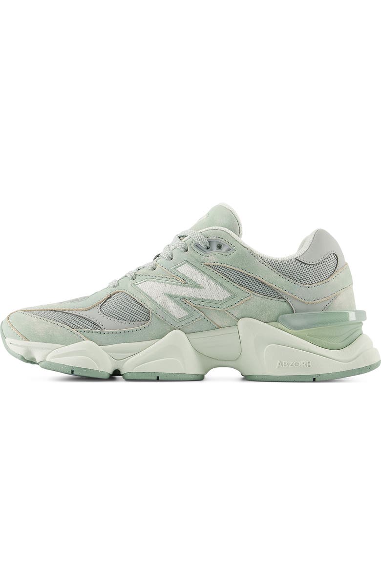 New Balance Gender Inclusive 9060 Sneaker, Alternate, color, Mosaic Green/ Sea Salt