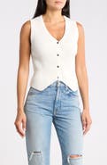 Madden Girl V-Neck Ribbed Sweater Vest
