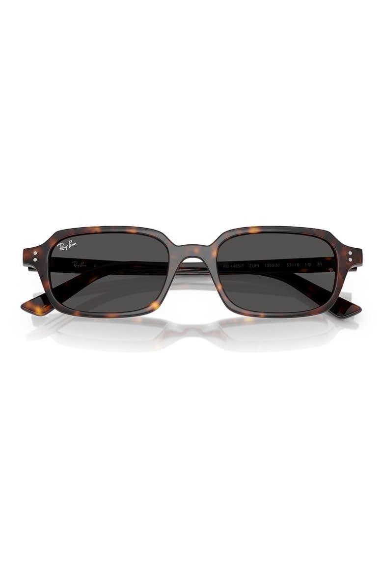 Zuri 51mm Pillow Sunglasses, Alternate, color, HAVANA / DARK GREY