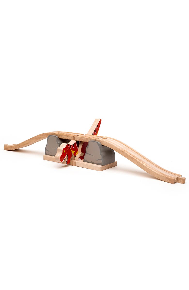 Bigjigs Rail T-Rex Bursting Bridge, Alternate, color, Multicoloured