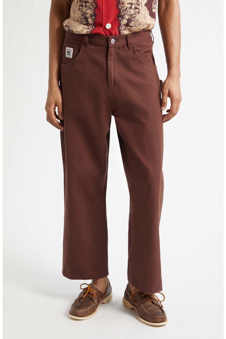 Knolly Brook Twill Trousers, Main, color, BROWN