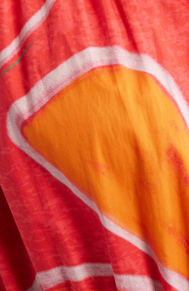 Elie Tahari The Suki Sketched Petals Short Sleeve Shirtdress, Alternate, color, Sketched Petals