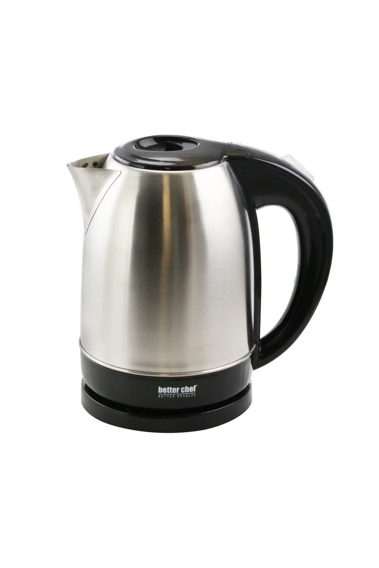1.7 L Cordless Stainless Steel Electric Tea Kettle, Main, color, Silver