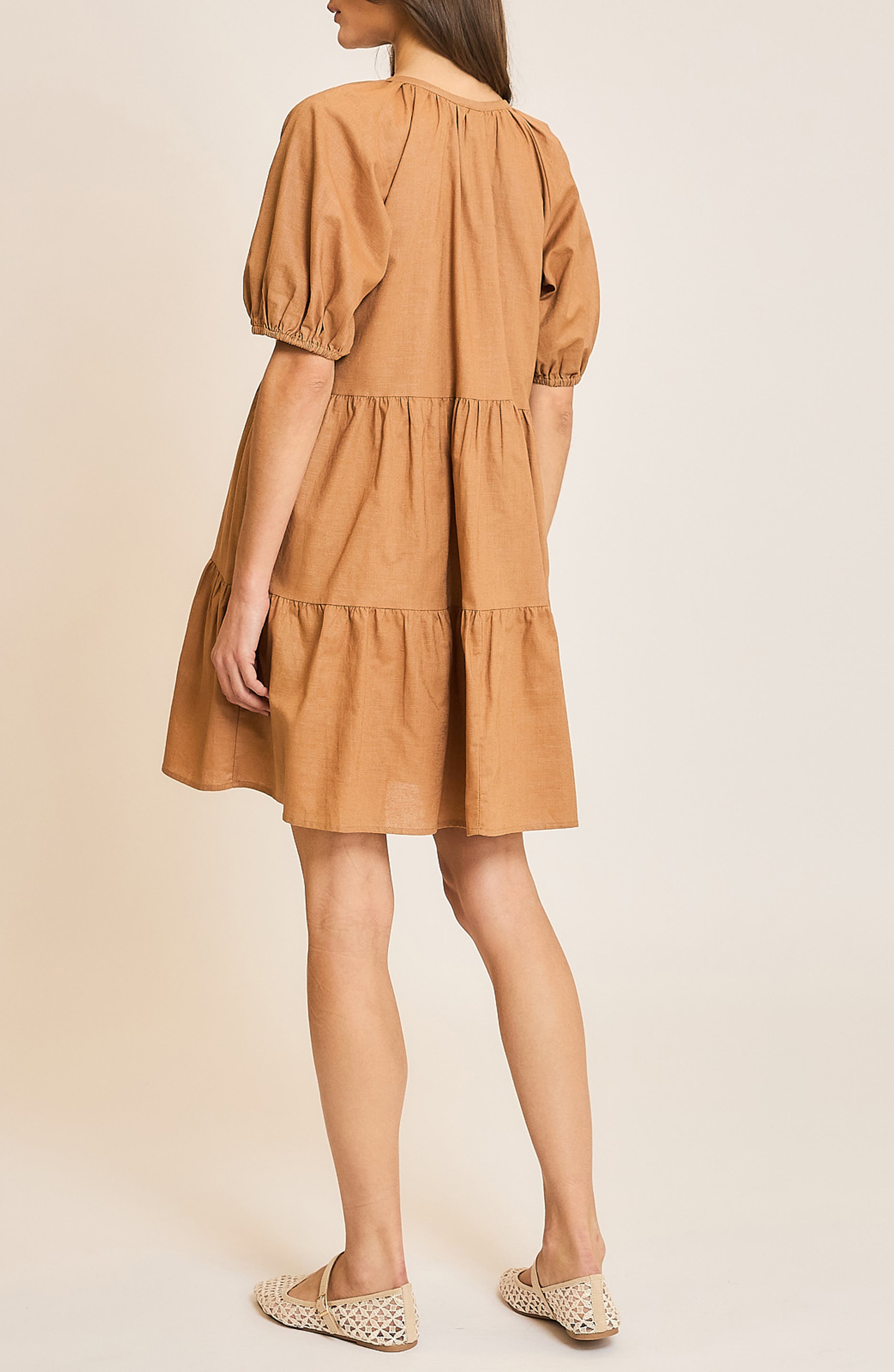 Button Front Tiered Dress - image 2
