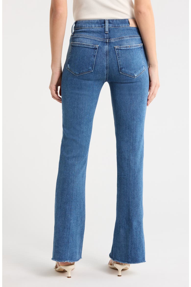 Laurel Raw Hem High Waist Canyon Bootcut Jeans, Alternate, color, BOOKSHELF