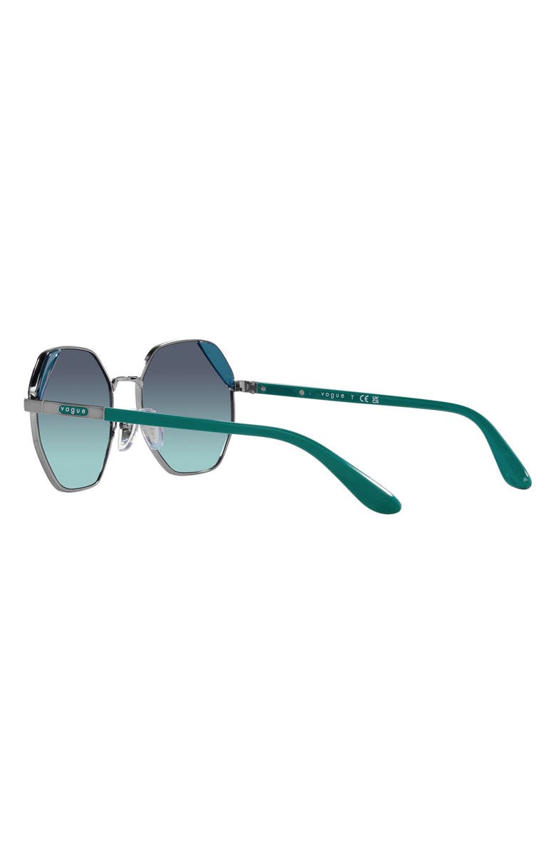 VOGUE 55mm Gradient Irregular Sunglasses, Alternate, color, 
