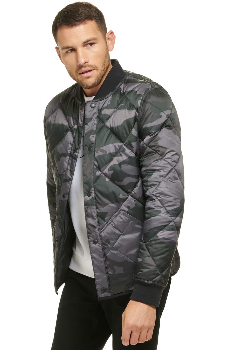 Calvin Klein Reversible Quilted Jacket, Alternate, color, Black