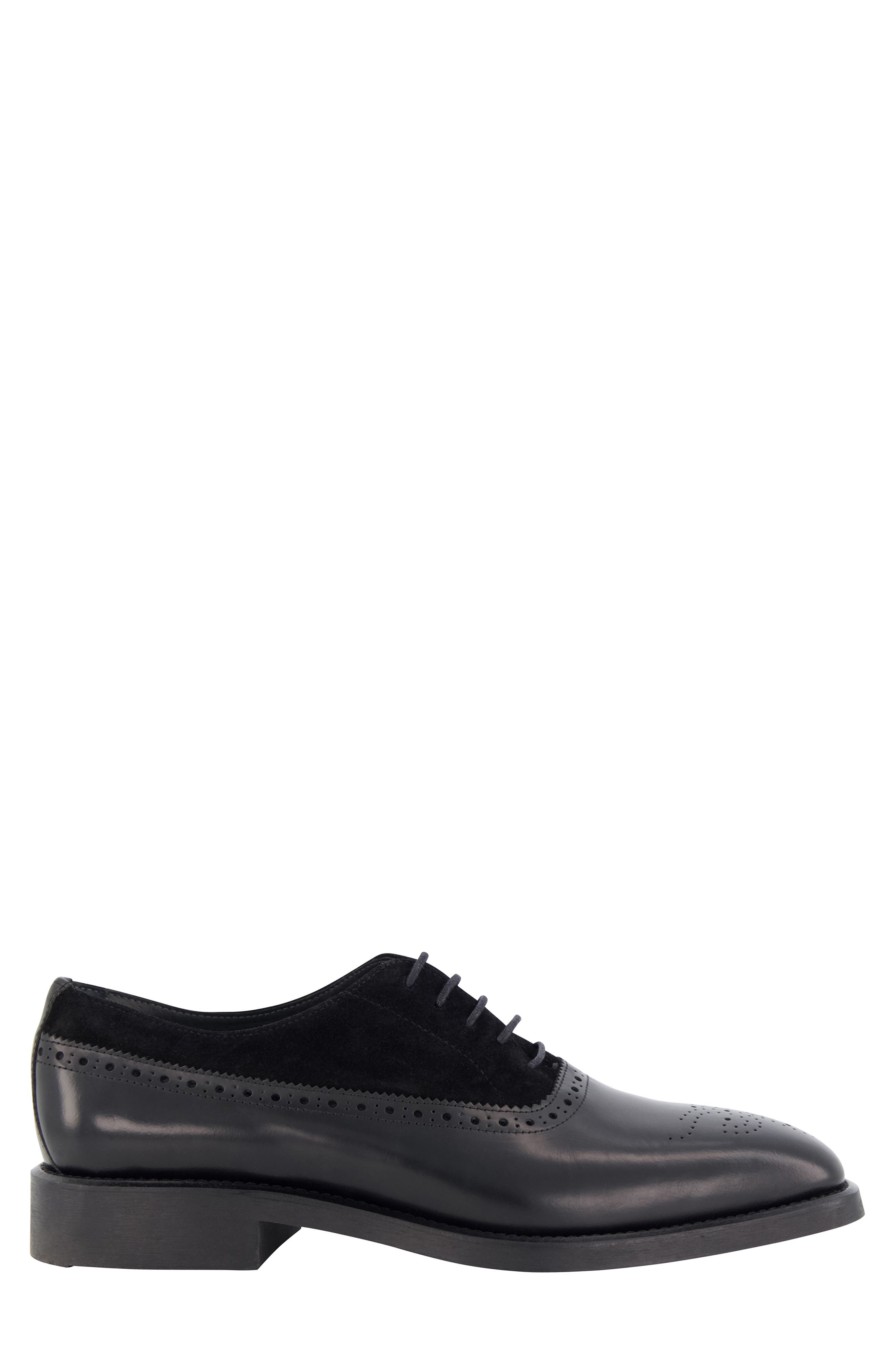 KARL LAGERFELD PARIS Leather & Suede Whipstitch Oxford (Men ...