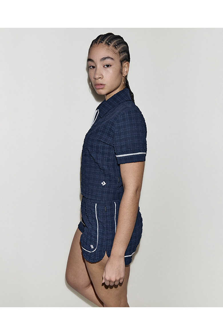 Women's Festival Zip Polo, Alternate, color, CONVERSE NAVY