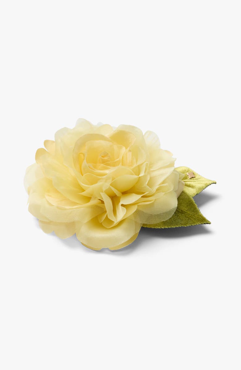 Helena Simon The Small Yellow Rose Floral Brooch, Alternate, color, Yellow