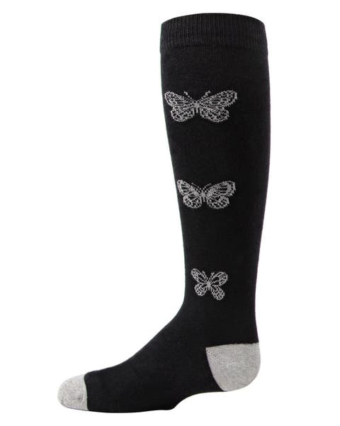 Glitter Butterfly Knee High Socks (Toddler, Little Kid & Big Kid)
