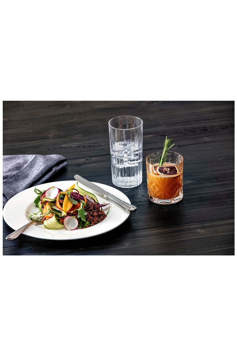 Show and Stage Set of 6 Cocktail Glasses, Alternate, color, CLEAR