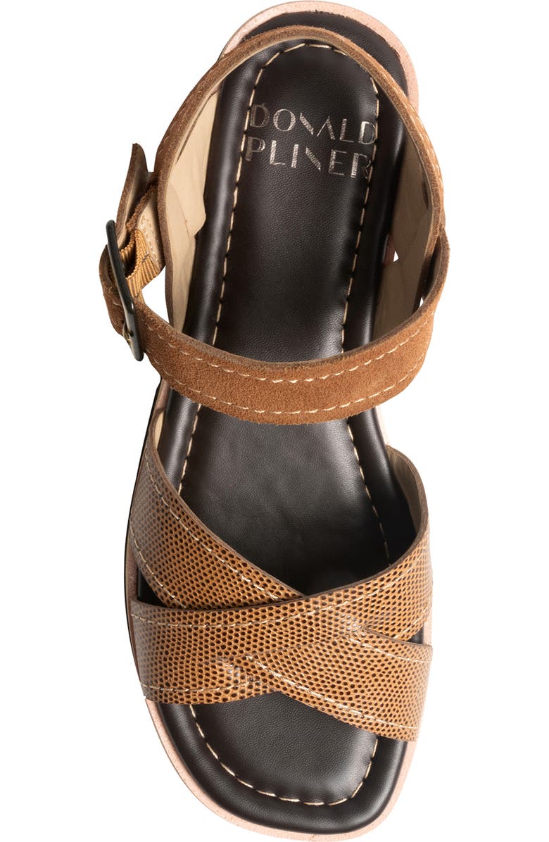 Donald Pliner Lug Sole Slingback Sandal, Alternate, color, Saddle