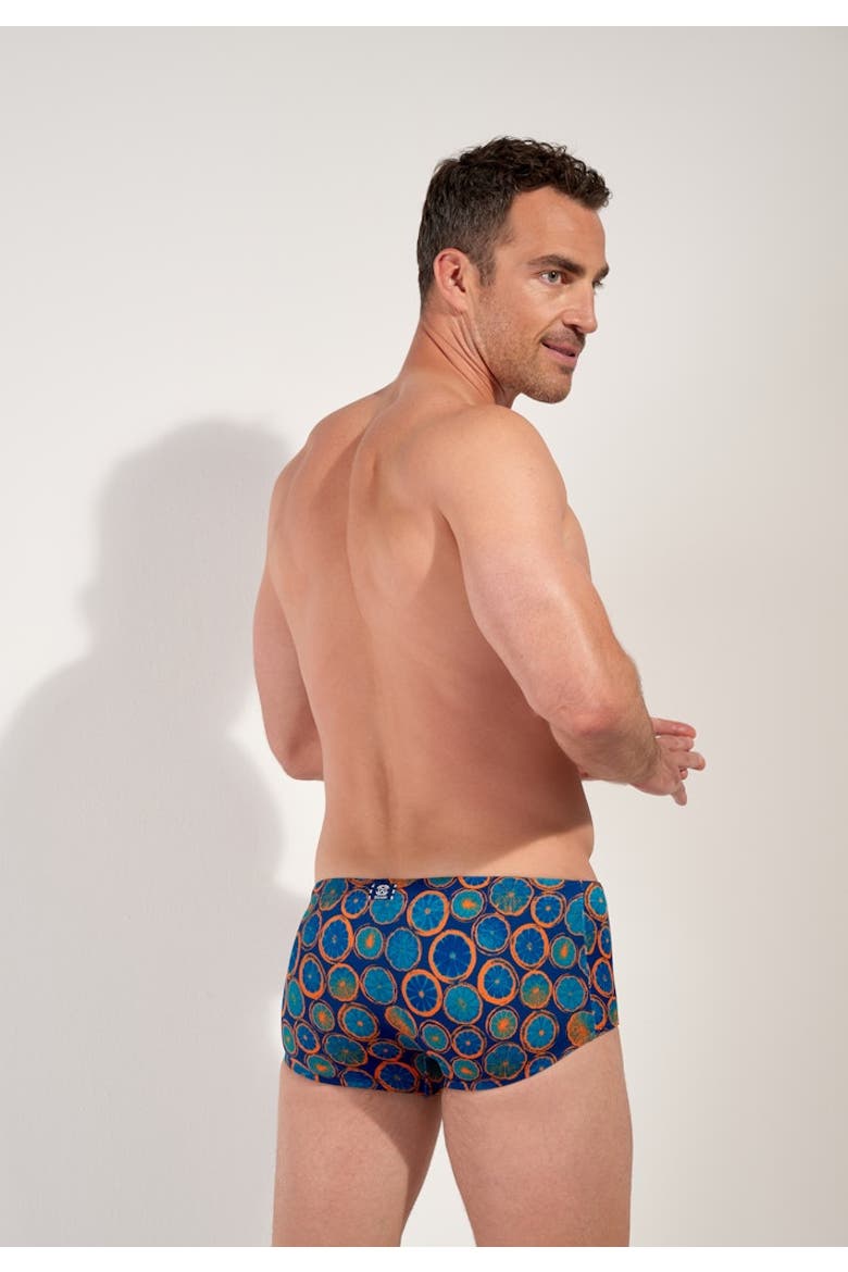 Trapani Swim Trunk, Alternate, color, Navy Print