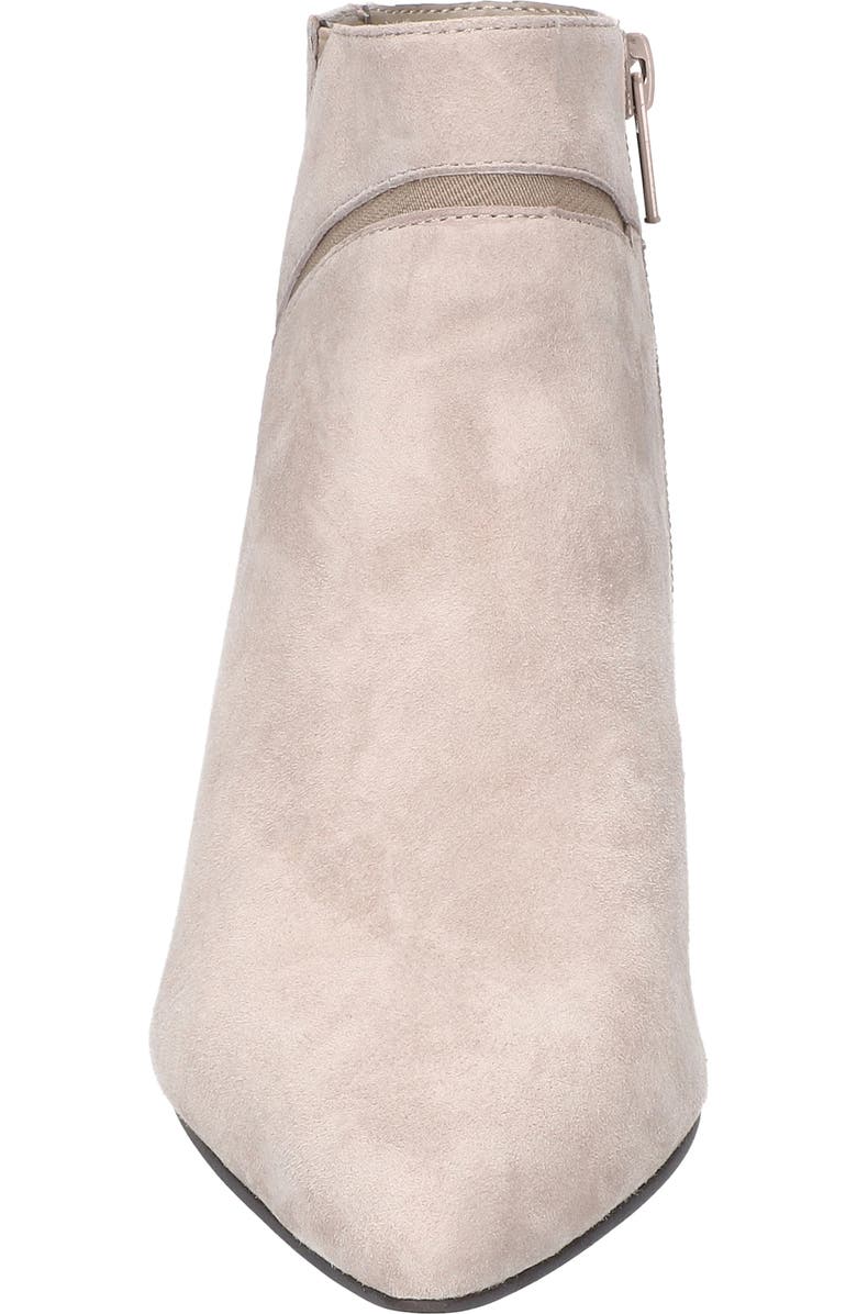 Bella Vita Faraday Pointed Toe Kitten Heel Bootie, Alternate, color, Stone Kidsuede Leather