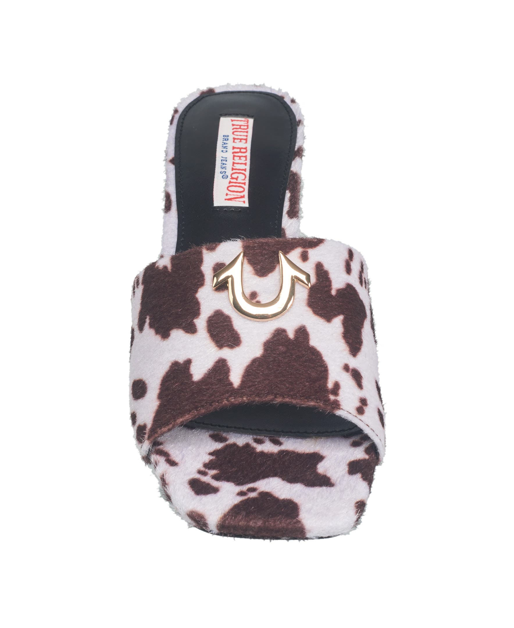 True Religion Single Strap Logo Block Heel, Alternate, color, 