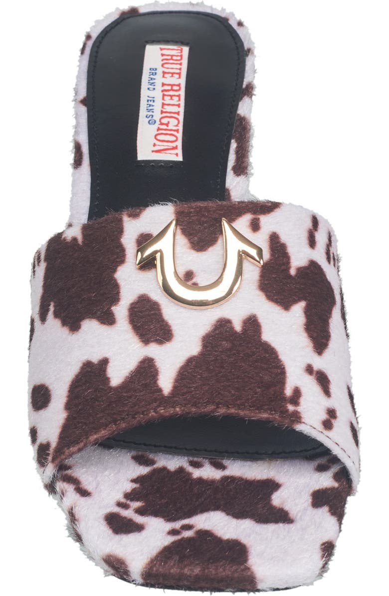 True Religion Single Strap Logo Block Heel, Alternate, color,