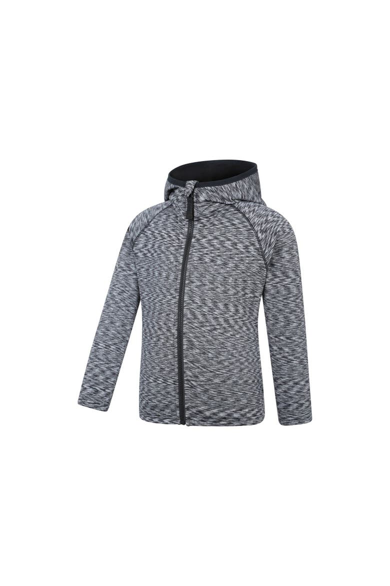 Childrens/Kids Marathon Stripe Full Zip Hoodie, Alternate, color, Black