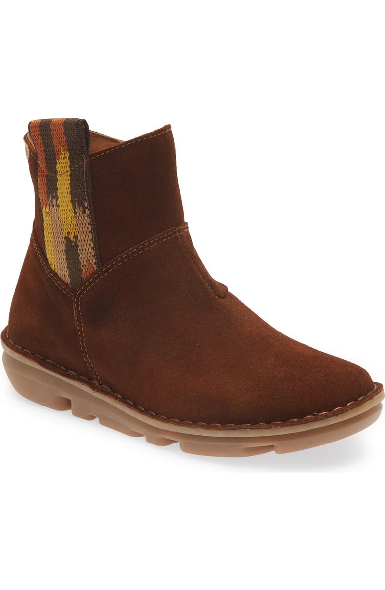 On Foot Silken Waterproof Suede Bootie, Main, color,