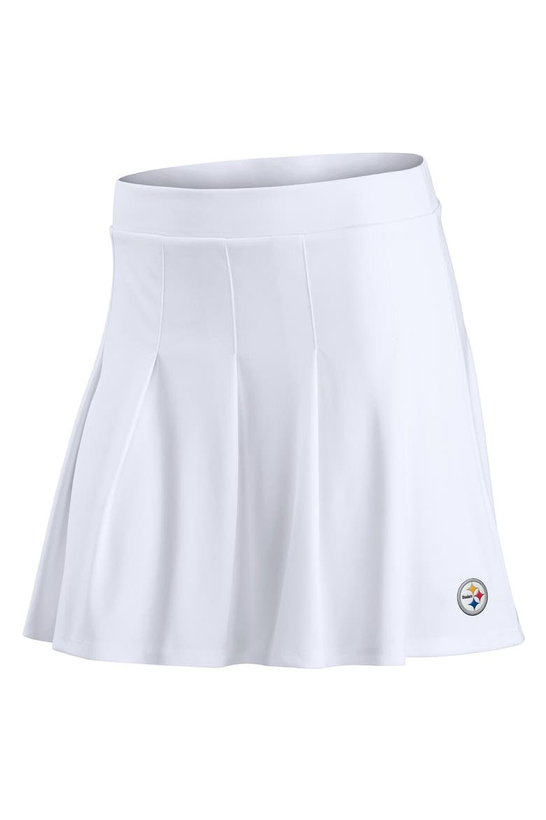 Women's Fanatics White Pittsburgh Steelers Primary Logo Tennis Skort, Alternate, color, White