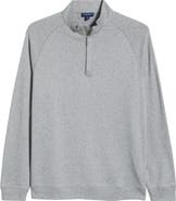 Peter Millar Crown Crafted Grant Bird's Eye Cotton & Cashmere Quarter Zip Pullover