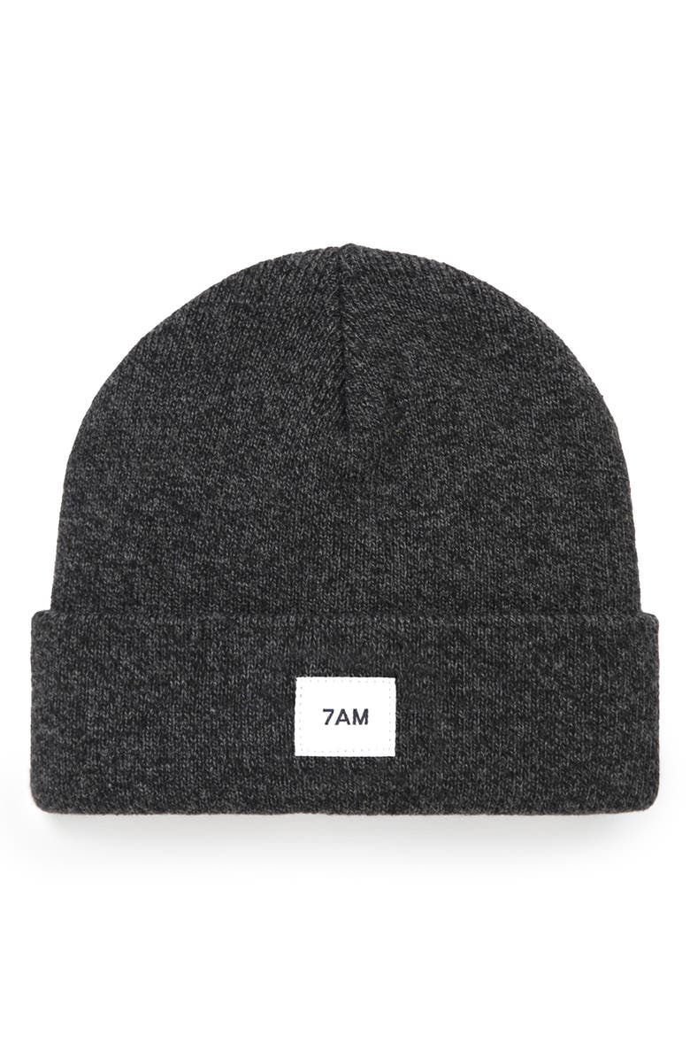 7 A.M. Enfant Kids' Heathered Beanie, Main, color, Black