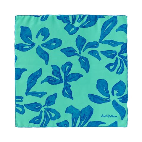 "Tropical Bliss" Silk Bandana Scarf