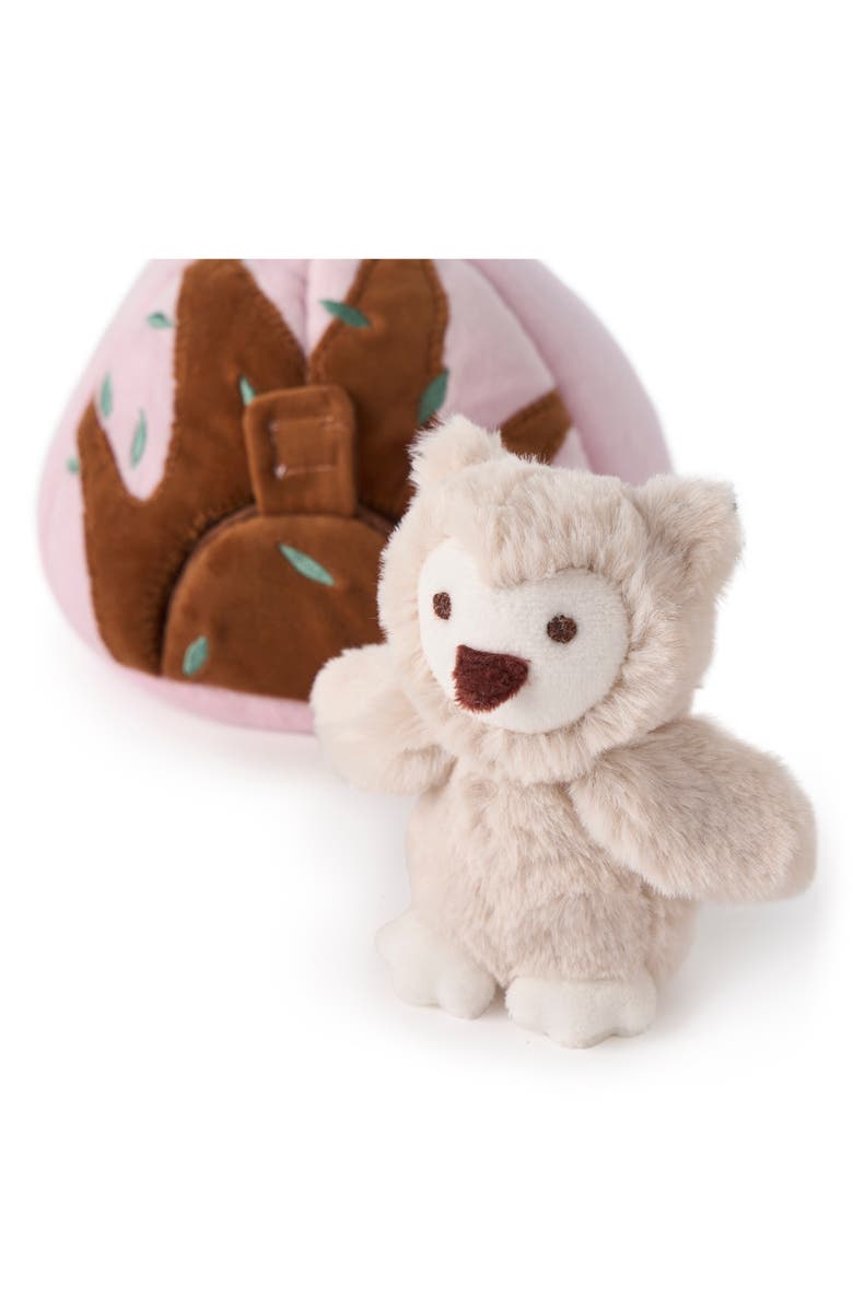 Elegant Baby Forest Friends Set of 3 Plush Toys & Storage Bag, Alternate, color, Multi