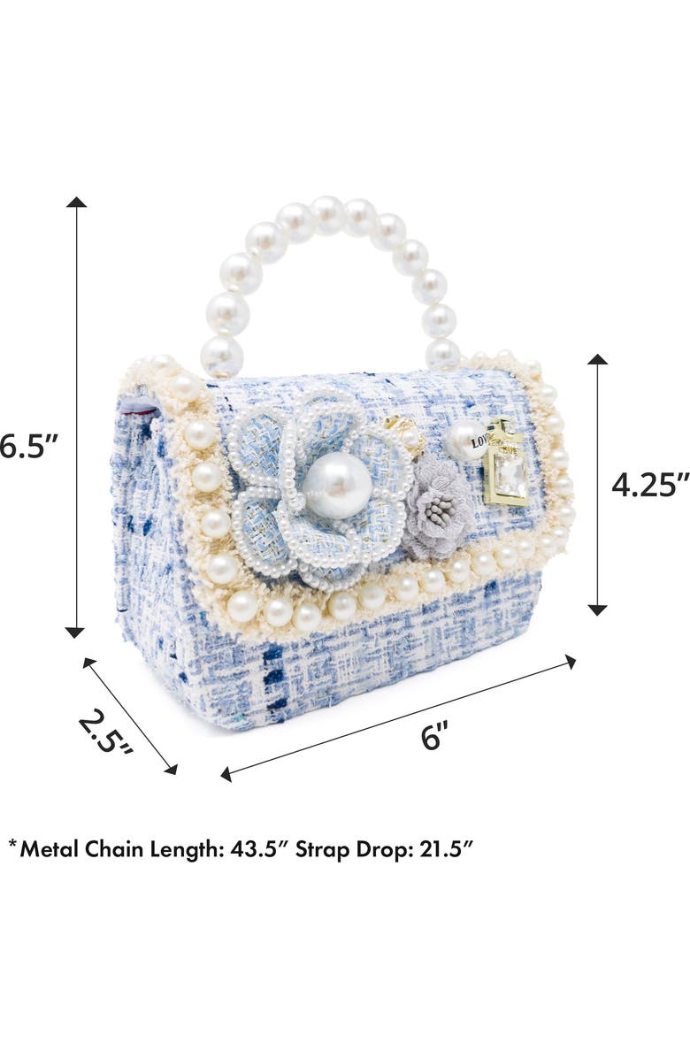 Puttisu Handbag - Pearl Garden, Alternate, color, Blue Hydrangea