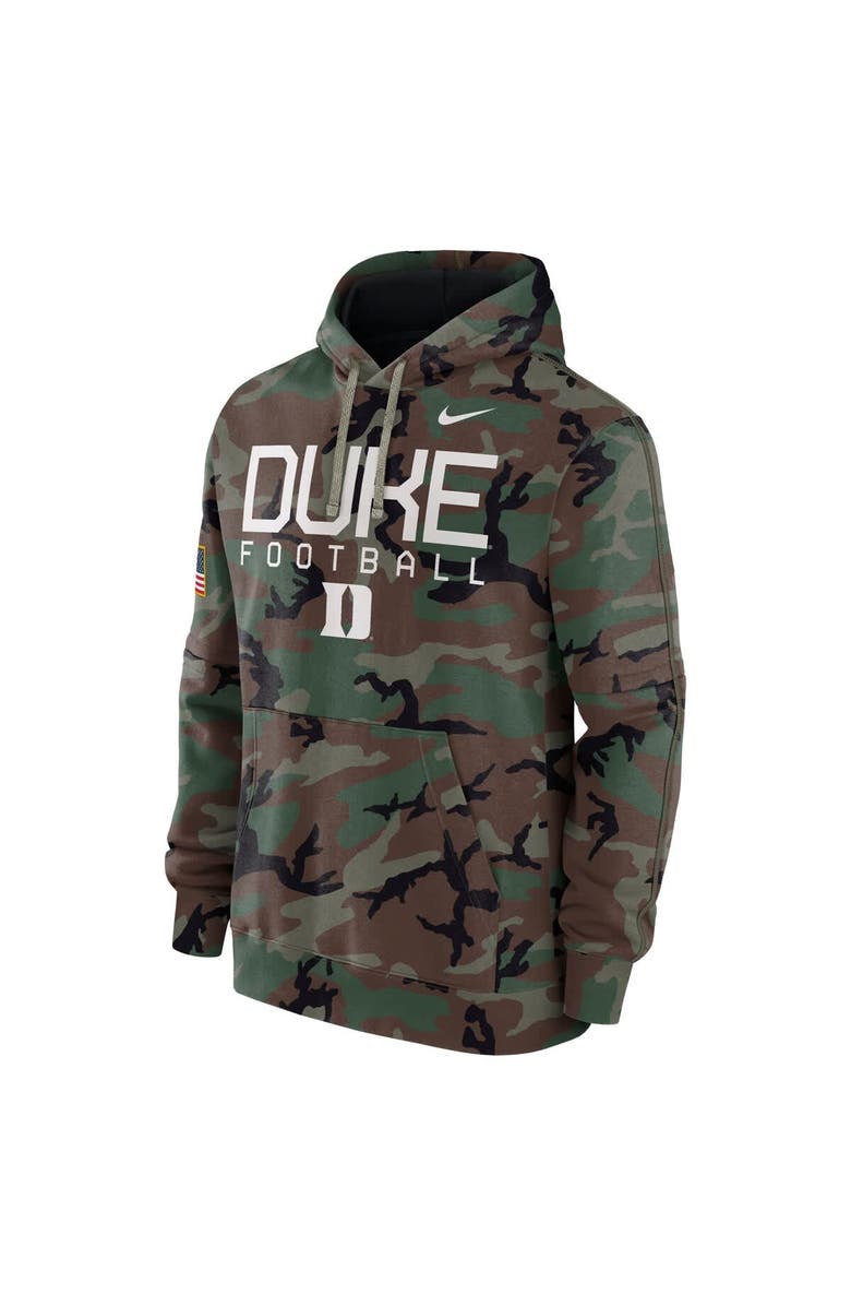 Nike Men's Nike  Camo Duke Blue Devils 2024 Military Appreciation Club Fleece Pullover Hoodie, Alternate, color, 