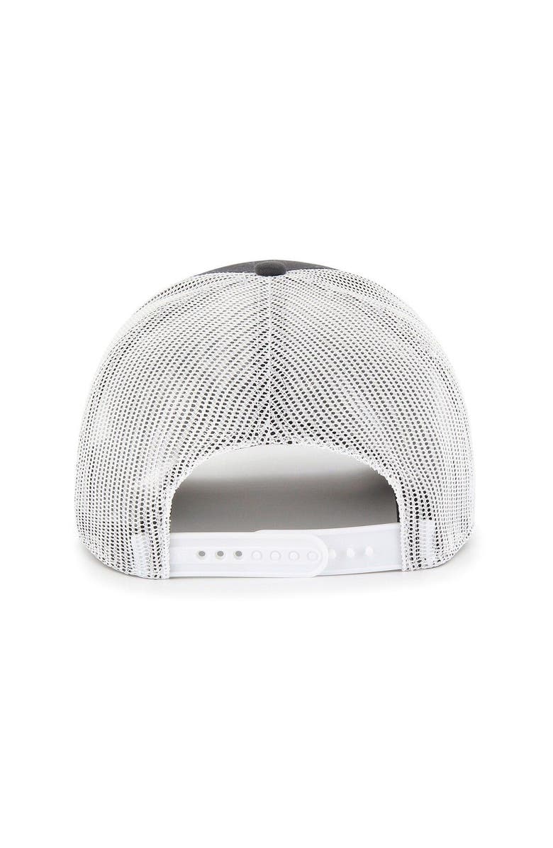'47 Men's '47 Charcoal/White Oakland Athletics Spring Training Sun Dog Trucker Snapback Hat, Alternate, color,