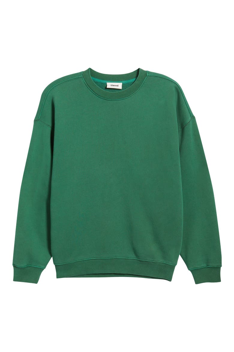 Core Oversize Crewneck Sweatshirt, Alternate, color, VINTAGE FOREST