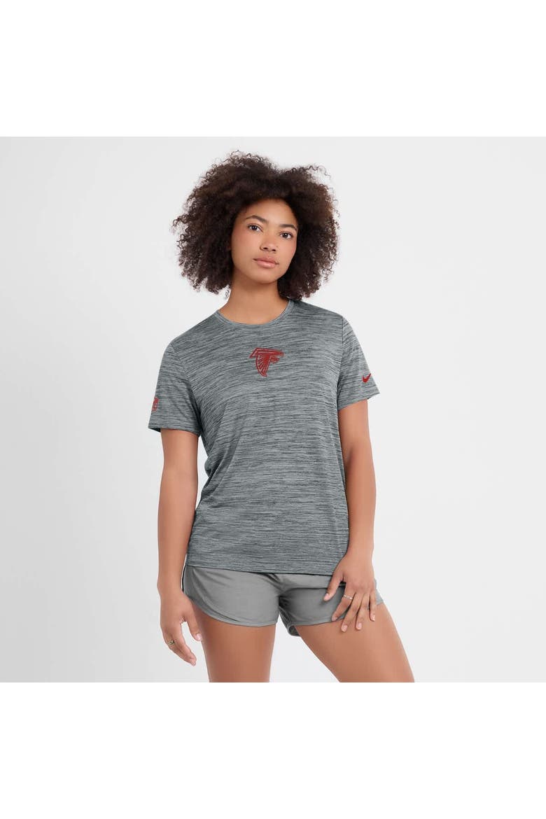 Women's Nike Gray Atlanta Falcons Sideline Velocity Performance T-Shirt, Alternate, color, Gray