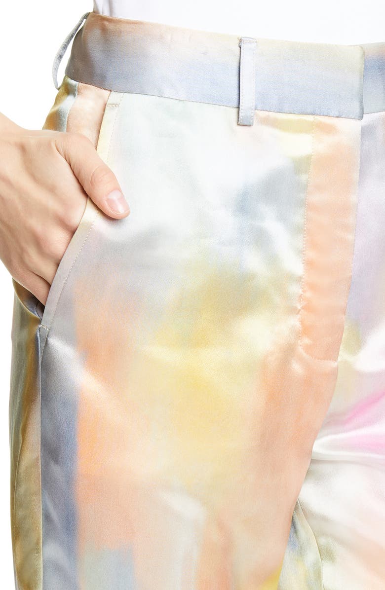 Sies Marjan Tie Dye Satin Pants, Alternate, color, 