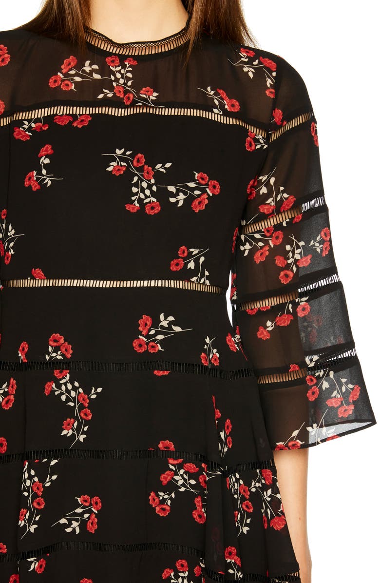 Bardot Poppy Print Dress, Alternate, color,