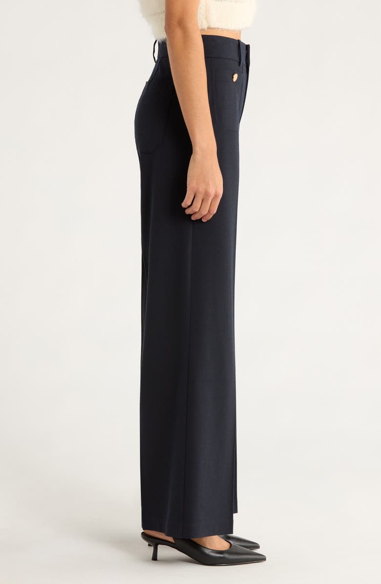 FRAME Modernist High Waist Pocket Pants, Alternate, color, Dark Navy