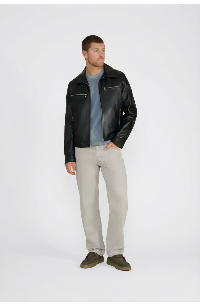 FURNIQ UK Lennox Nappa Leather Jacket, Alternate, color, 