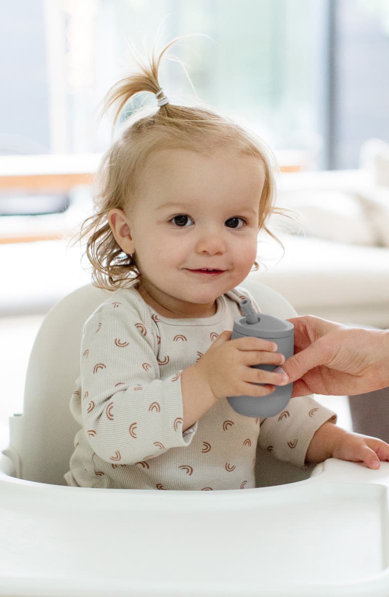 ezpz Mini Cup & Straw, Alternate, color, Gray