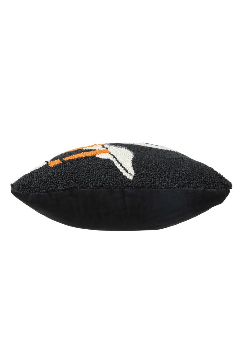 Hooked Halloween Ghost BOO Pillow, Alternate, color, Black