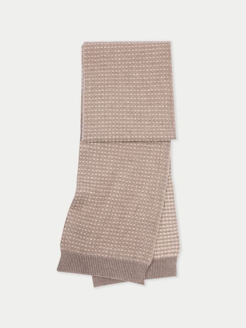 Cashmere Waffle Knit Scarf