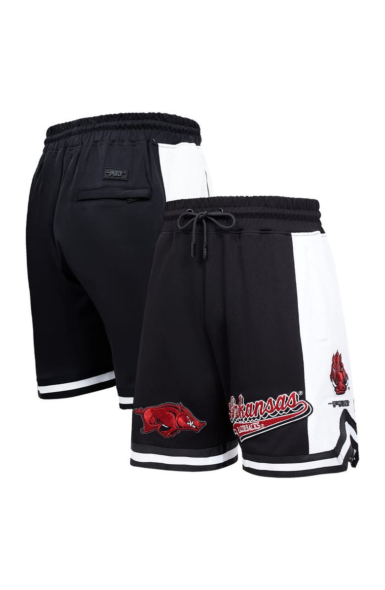 PRO STANDARD Men's Pro Standard Black Arkansas Razorbacks Script Tail DK 2.0 Shorts, Main, color, Black