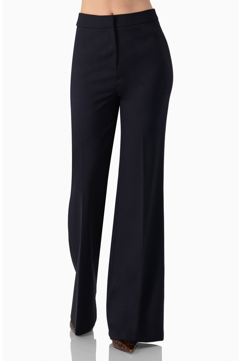 Straight-Leg Trousers, Main, color, Navy Blue