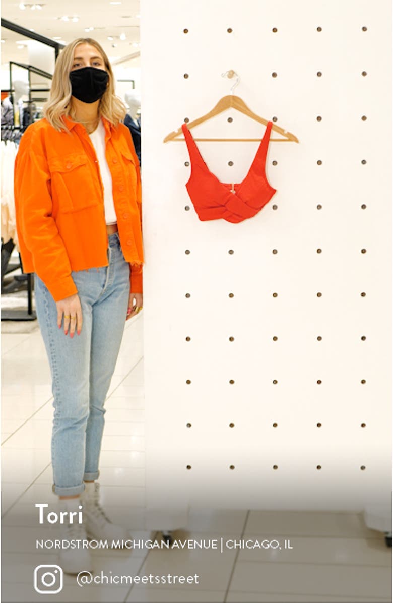 Cross Front Multifit Bikini Top, sales video thumbnail