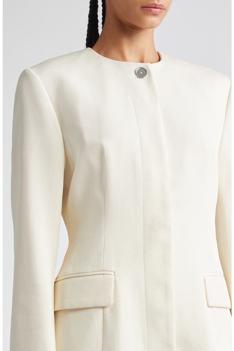 Collarless Blazer, Alternate, color, ECRU