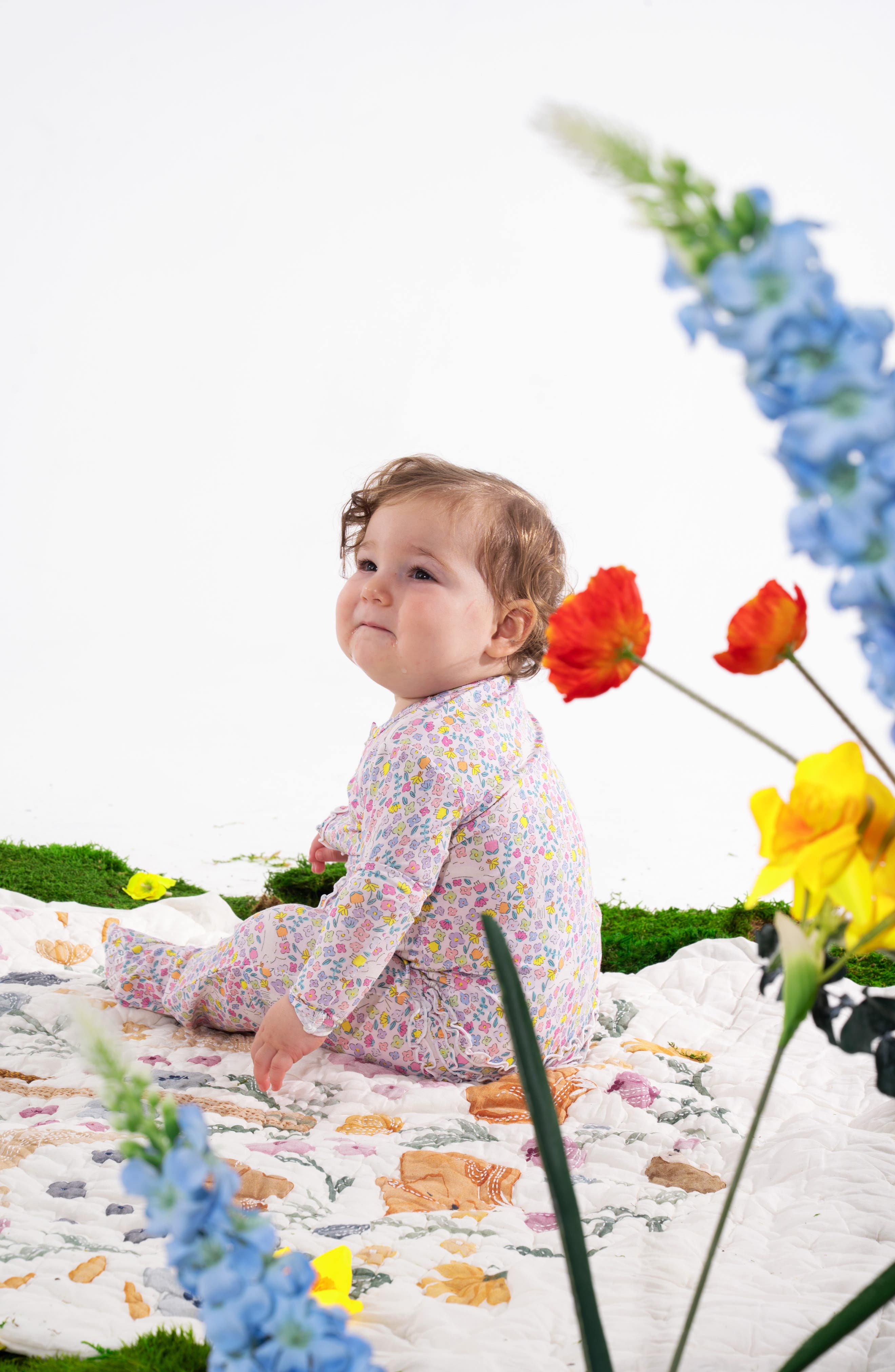 Magnetic Me Bunny Blossom Magnetic Convertible Footie | Nordstromrack