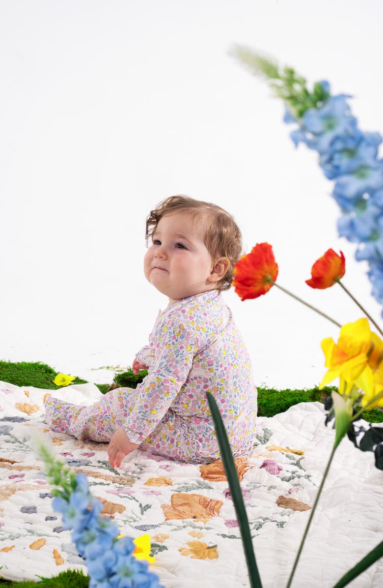 Magnetic Me Bunny Blossom Magnetic Convertible Footie, Alternate, color, Bunny