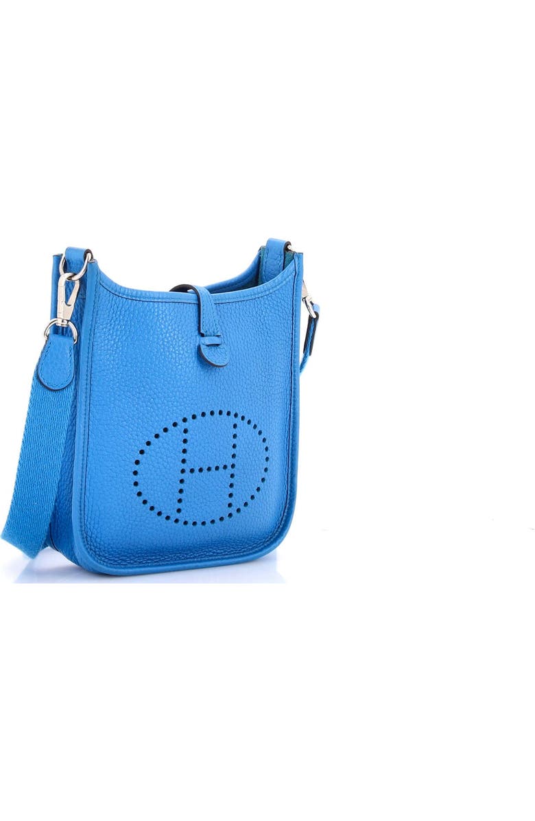 Pre-Owned Hermes Evelyne Bag Gen III Clemence TPM, Alternate, color, Bleu Zanzibar
