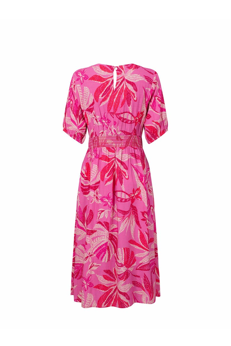 Dilsha Printed Midi Dress, Alternate, color, Hot Pink